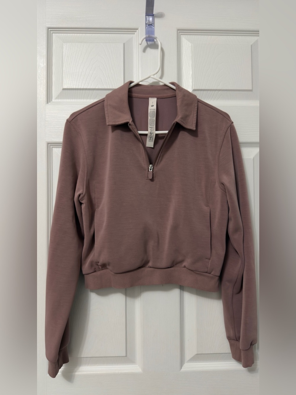 lululemon athletica Dusty Mauve Half-Zip Collared Pullover